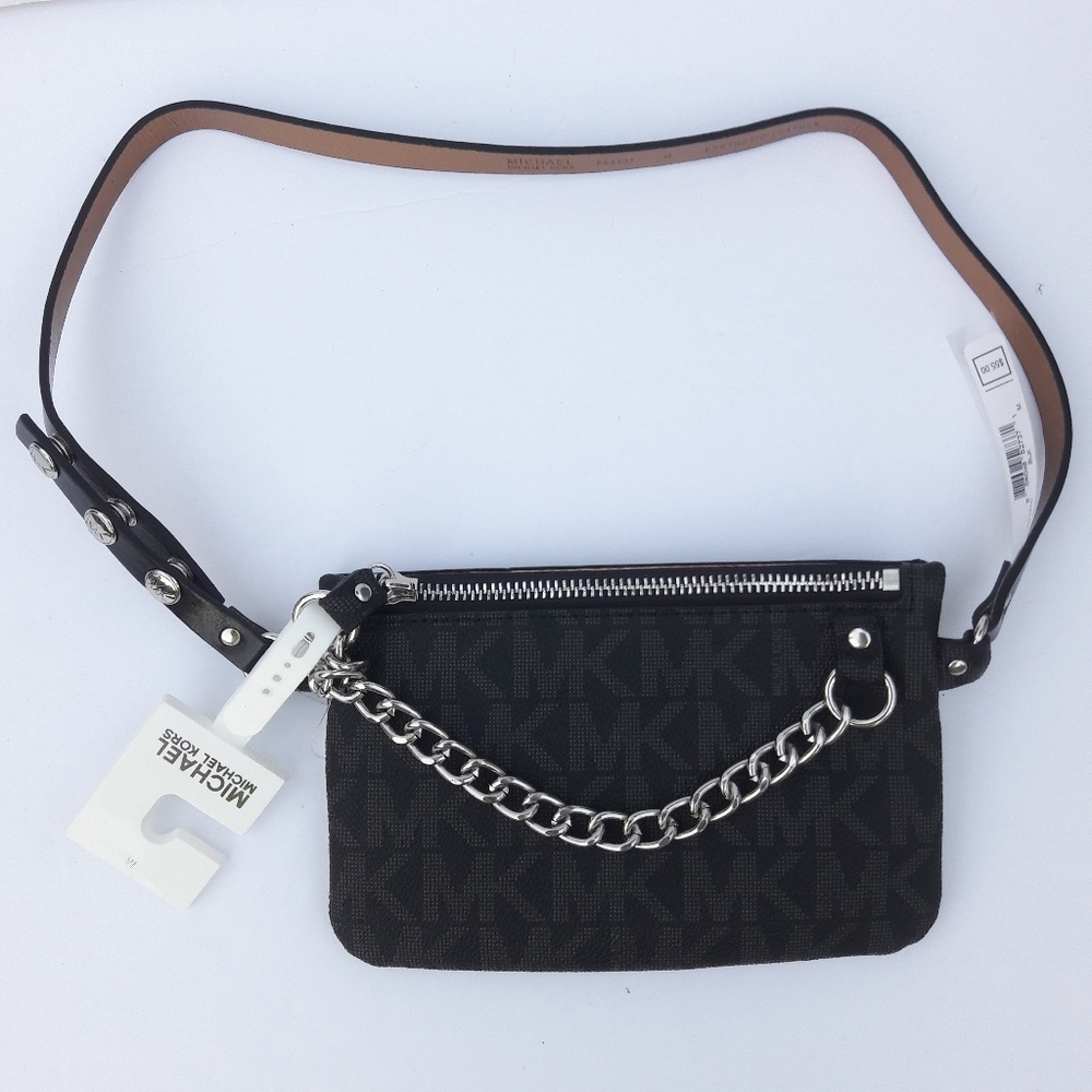 NWT MICHAEL KORS MK SIGNATURE FANNY PACK BAG